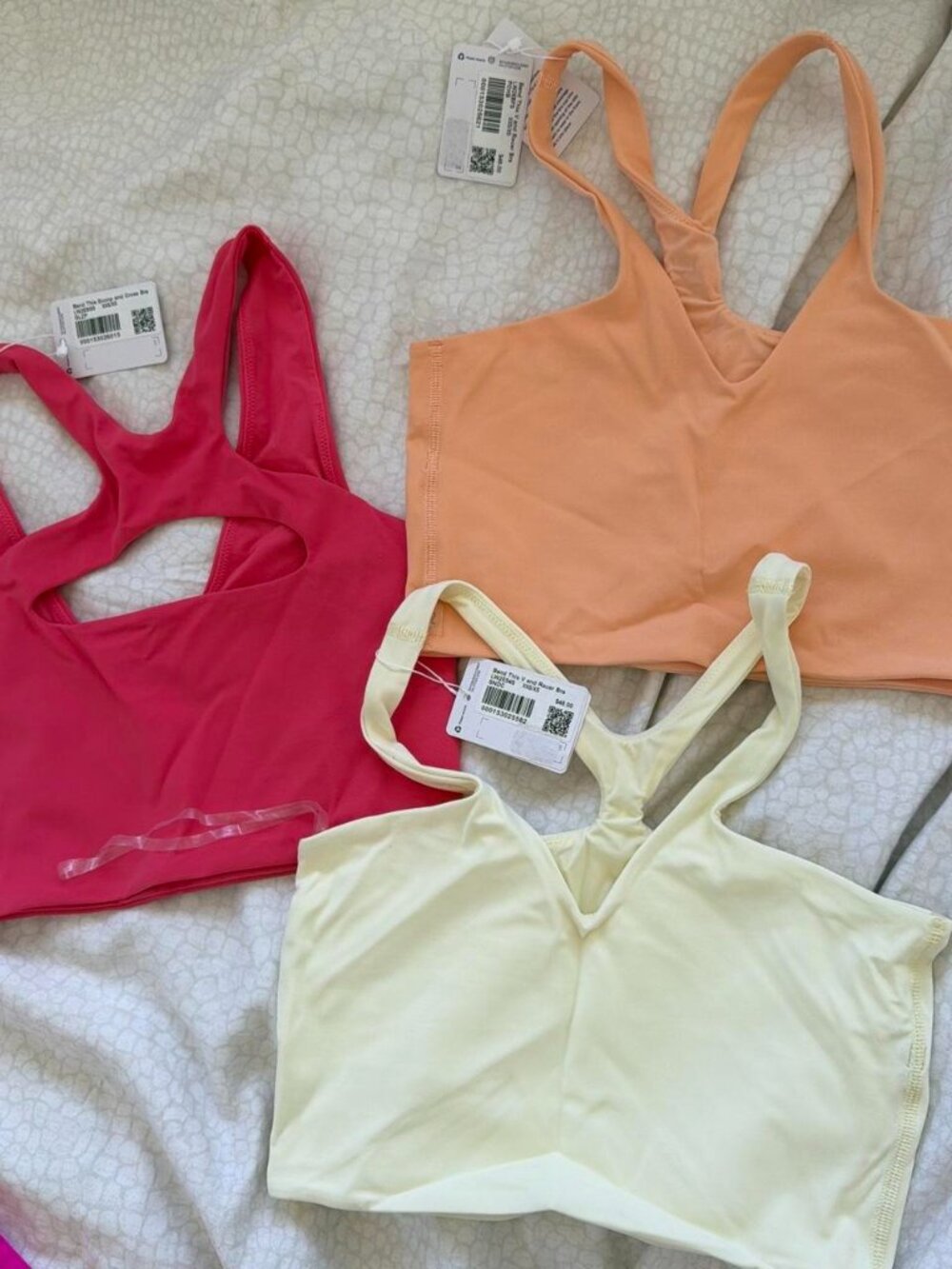 Brand new with tags Lululemon sports bra bundle